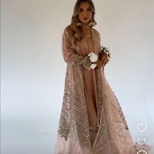 Light Pink Aara Pakistani Wedding Guest Dress